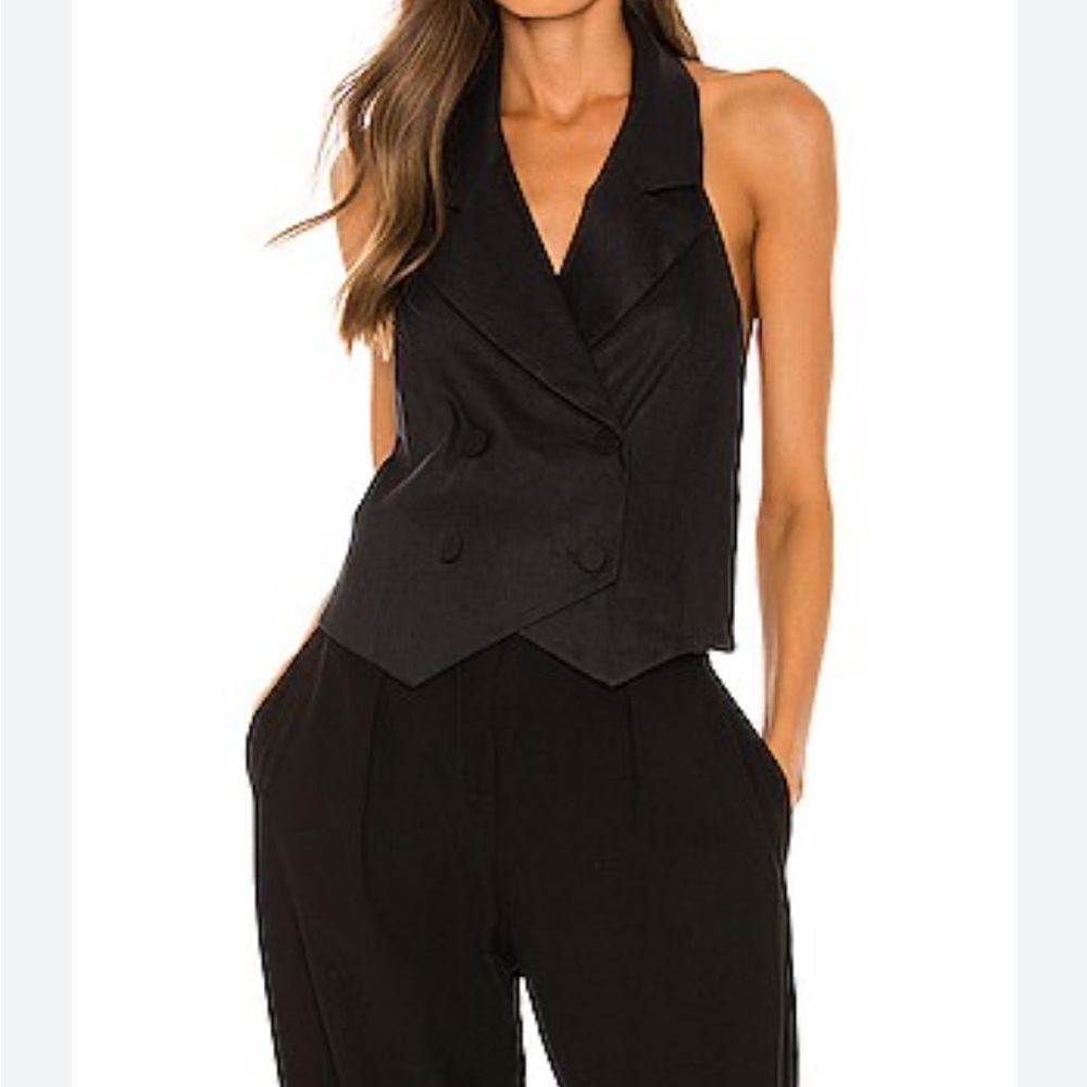 Black Halter Vest Top